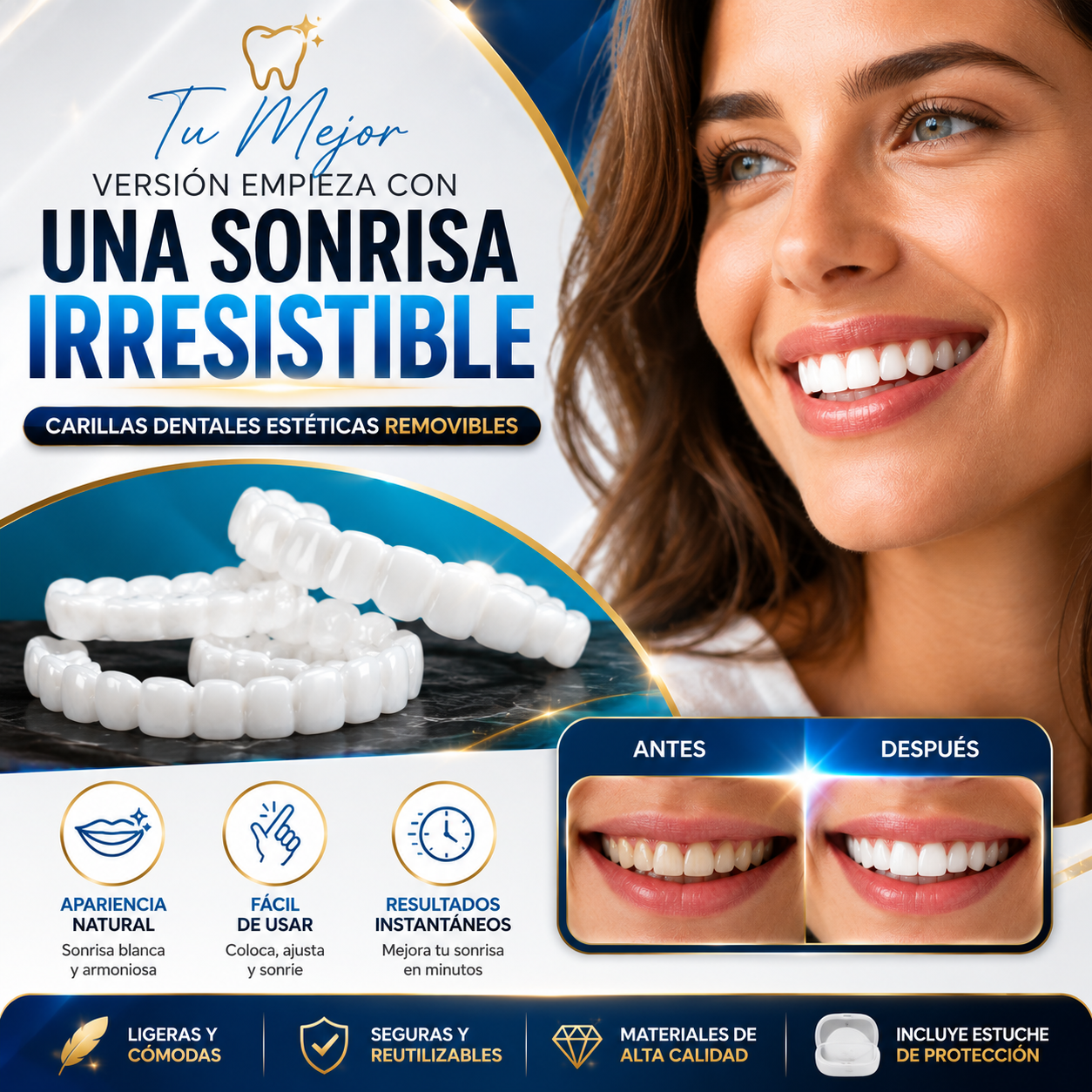 🦷 ¡Sonríe con Confianza en Segundos!-Carilla dental
